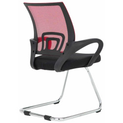 Lot de 2 chaises visiteurs Eureka | rouge