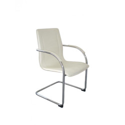 Chaise visiteur Melina | crème