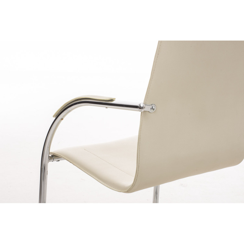 Chaise visiteur Melina | crème