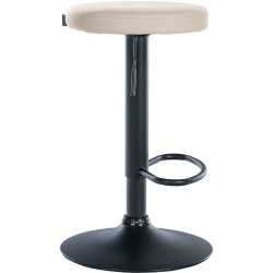 Lot de 2 tabourets de bar Ponte simili cuir noir