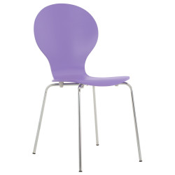 Chaise visiteur Diego | violet