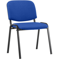 Chaise visiteur Ken en tissu | bleu