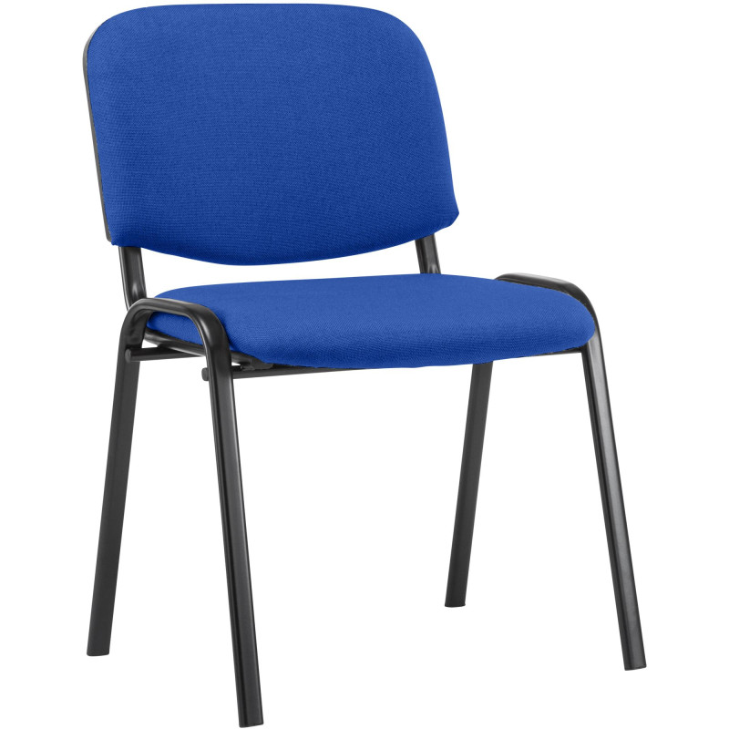 Chaise visiteur Ken en tissu | bleu
