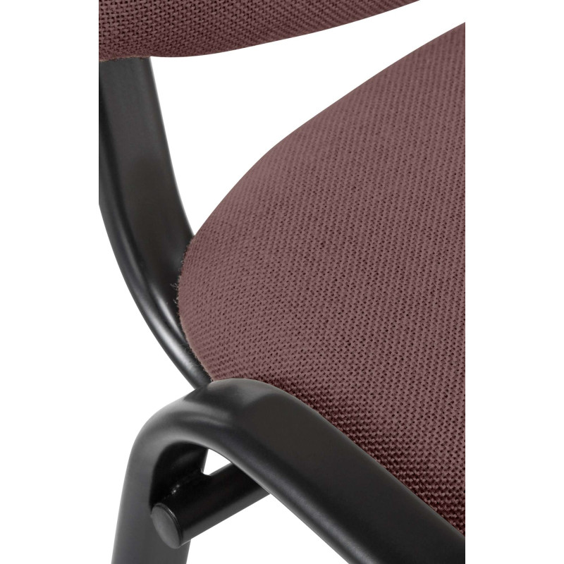 Chaise visiteur Ken en tissu | brun