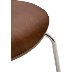 Lot de 2 chaises visiteurs Diego | brun