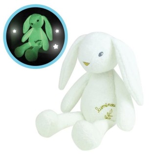 LIMINOU Peluche lumineuse lapin +/- 30 cm