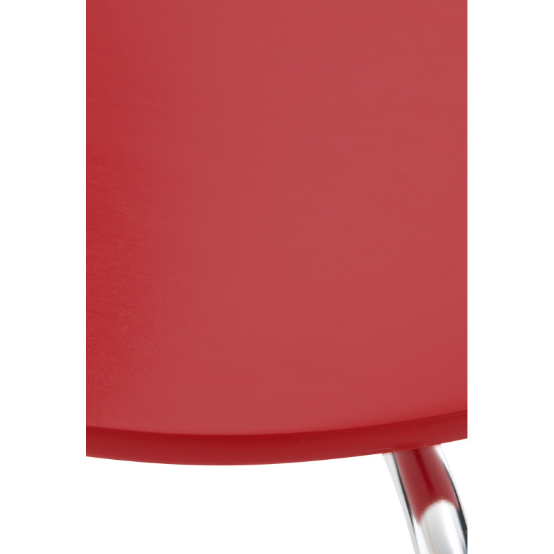 Ensemble de 4 chaises visiteurs Diego | rouge