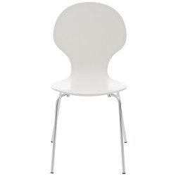 Ensemble de 4 chaises visiteurs Diego | blanc