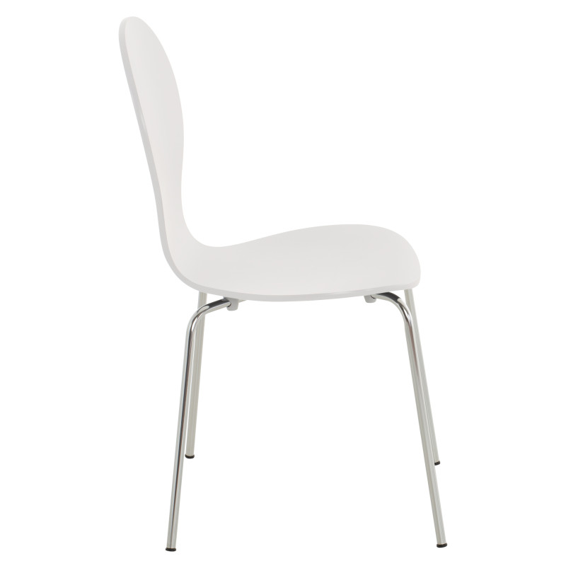 Ensemble de 4 chaises visiteurs Diego | blanc