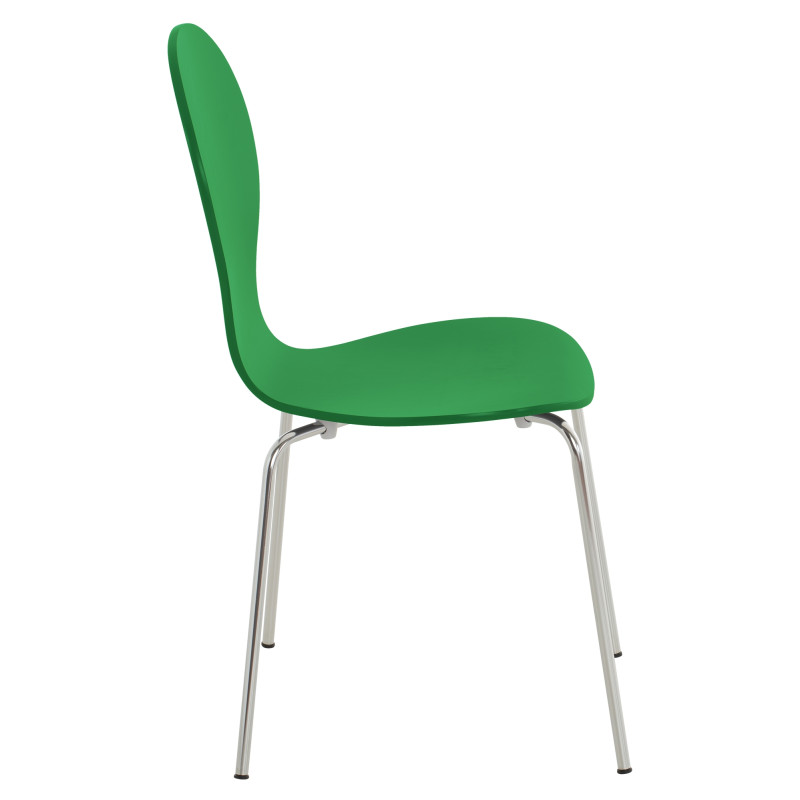 Ensemble de 4 chaises visiteurs Diego | vert