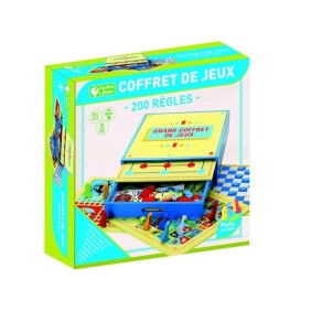 Jeu de société en bois - L'ARBRE A JOUER - Grand Coffret de Jeux - 200 Regles