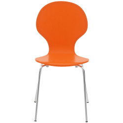 Ensemble de 4 chaises visiteurs Diego | orange