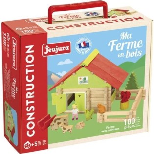 JEUJURA Ferme avec animaux - 100 pieces