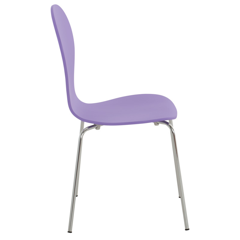 Ensemble de 4 chaises visiteurs Diego | violet