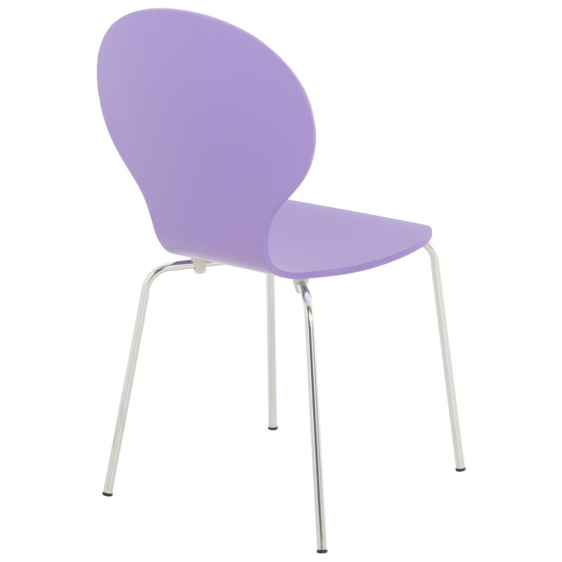 Ensemble de 4 chaises visiteurs Diego | violet