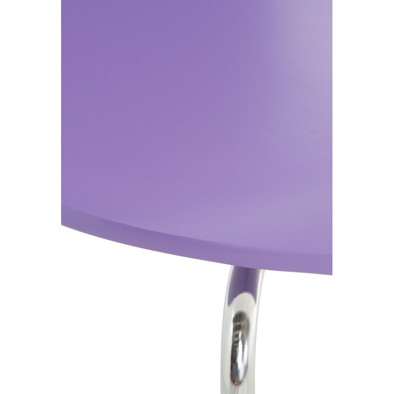 Ensemble de 4 chaises visiteurs Diego | violet