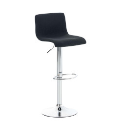 Tabouret de bar Hoover tissu C noir