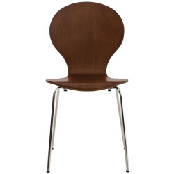 Ensemble de 4 chaises visiteurs Diego | brun