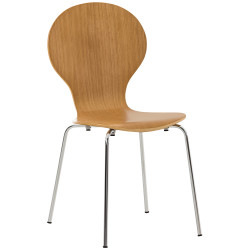 Chaise visiteur Diego | chêne