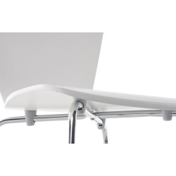 Chaise visiteur Aaron | blanc