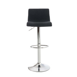Tabouret de bar Hoover tissu C noir
