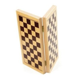 Jeu de Dames en Bois - Jeujura - 8131 - Coffret Pliant - 30x30x2cm - Fabrication Française