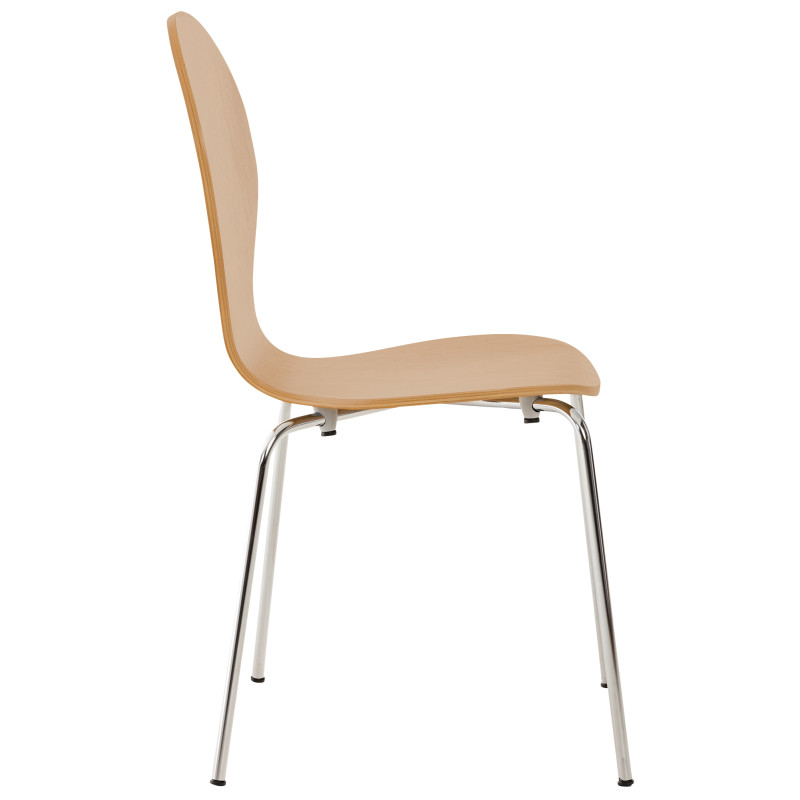 Ensemble de 4 chaises visiteurs Diego | chêne