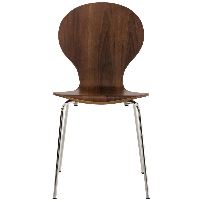 Ensemble de 4 chaises visiteurs Diego | noyer