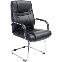 Chaise visiteur Attila | noir