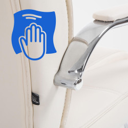 Chaise visiteur Attila | crème