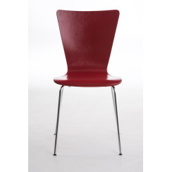 Ensemble de 2 chaises visiteurs Aaron | rouge