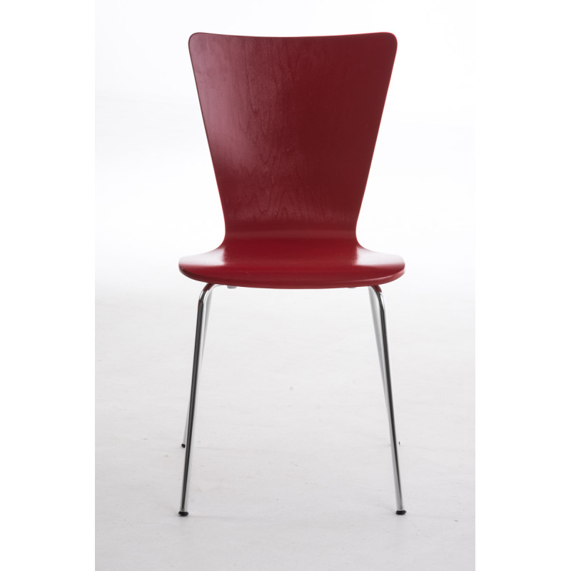 Ensemble de 2 chaises visiteurs Aaron | rouge