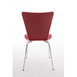 Ensemble de 2 chaises visiteurs Aaron | rouge
