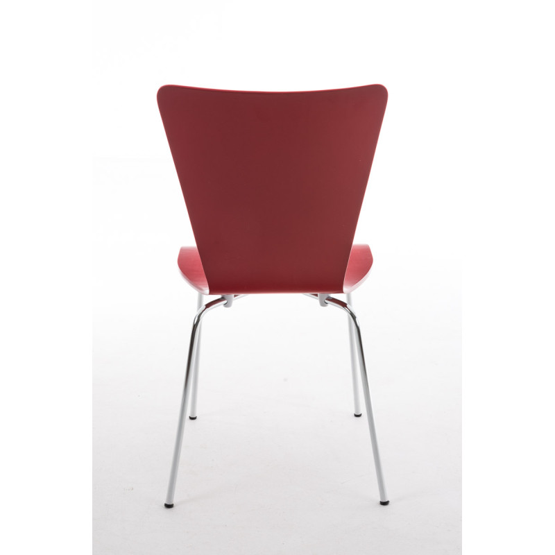 Ensemble de 2 chaises visiteurs Aaron | rouge