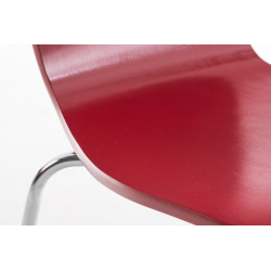 Ensemble de 2 chaises visiteurs Aaron | rouge