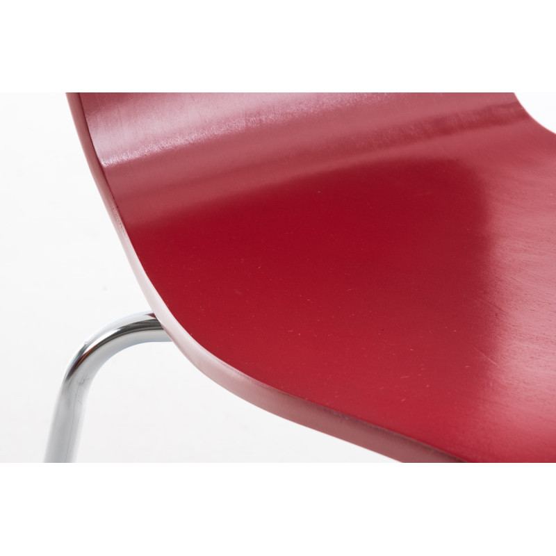 Ensemble de 2 chaises visiteurs Aaron | rouge