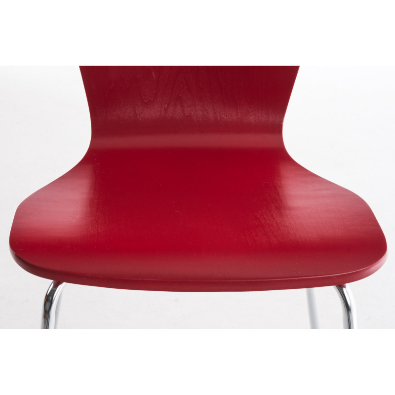 Ensemble de 2 chaises visiteurs Aaron | rouge