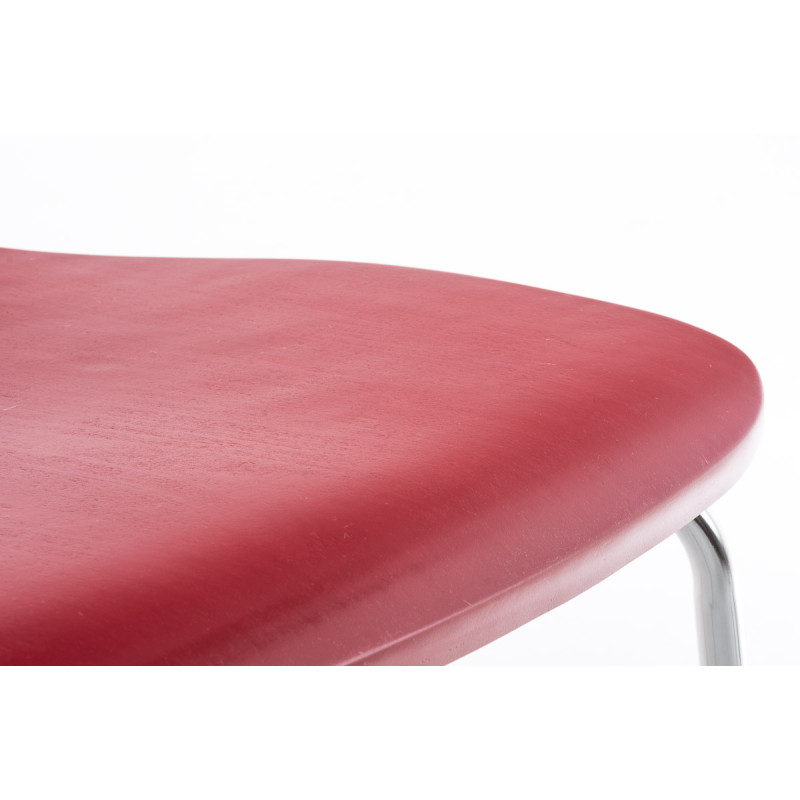 Ensemble de 2 chaises visiteurs Aaron | rouge