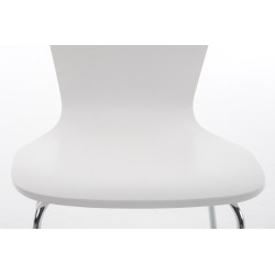Ensemble de 2 chaises visiteurs Aaron | blanc
