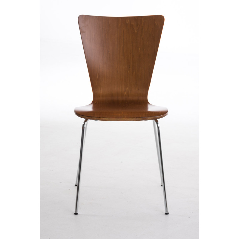 Ensemble de 2 chaises visiteurs Aaron | brun