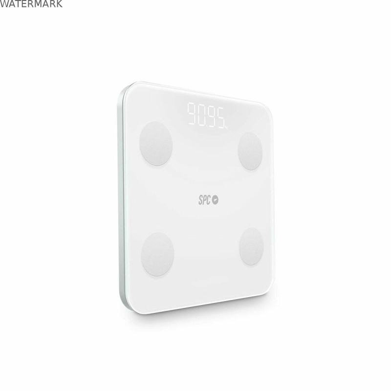 Balance Numérique de Salle de Bain SPC ATENEA FIT 3 Blanc Verre trempé 180 kg 150 kg 1,5 Kg