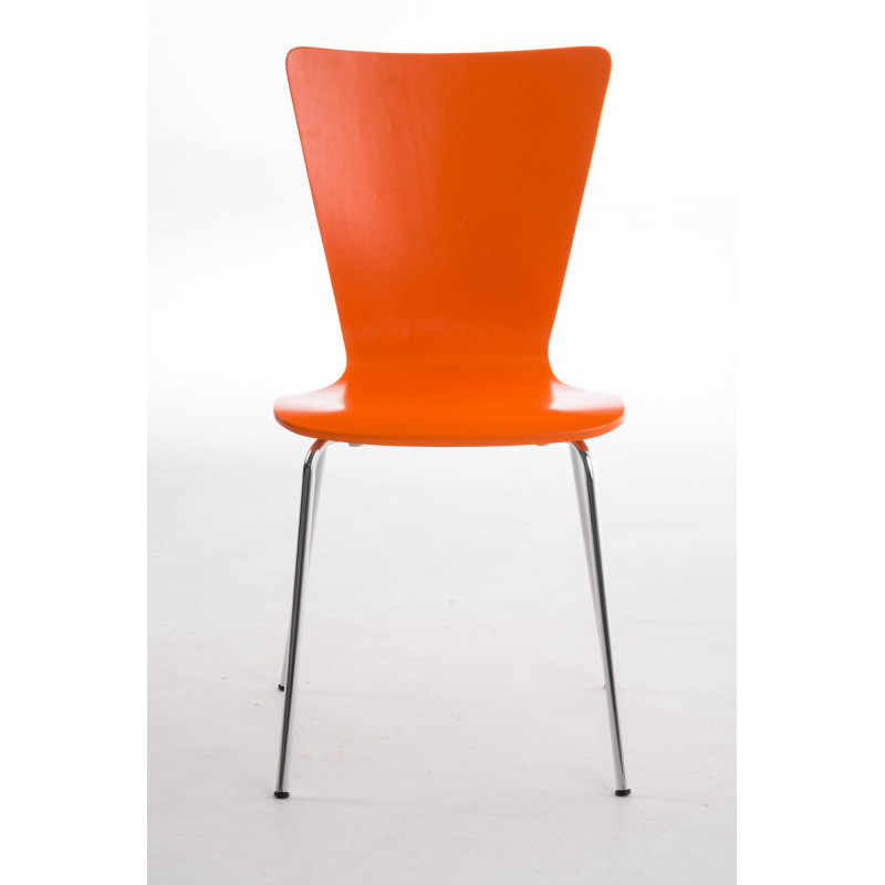 Ensemble de 4 chaises visiteurs Aaron | orange