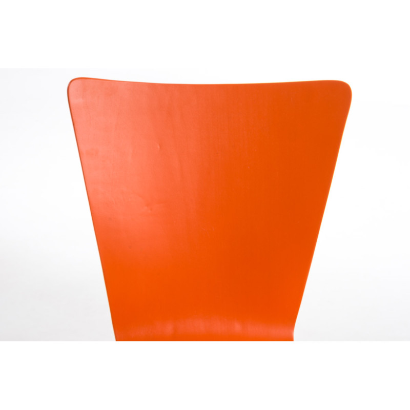 Ensemble de 4 chaises visiteurs Aaron | orange