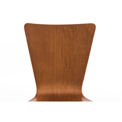 Ensemble de 4 chaises visiteurs Aaron | brun