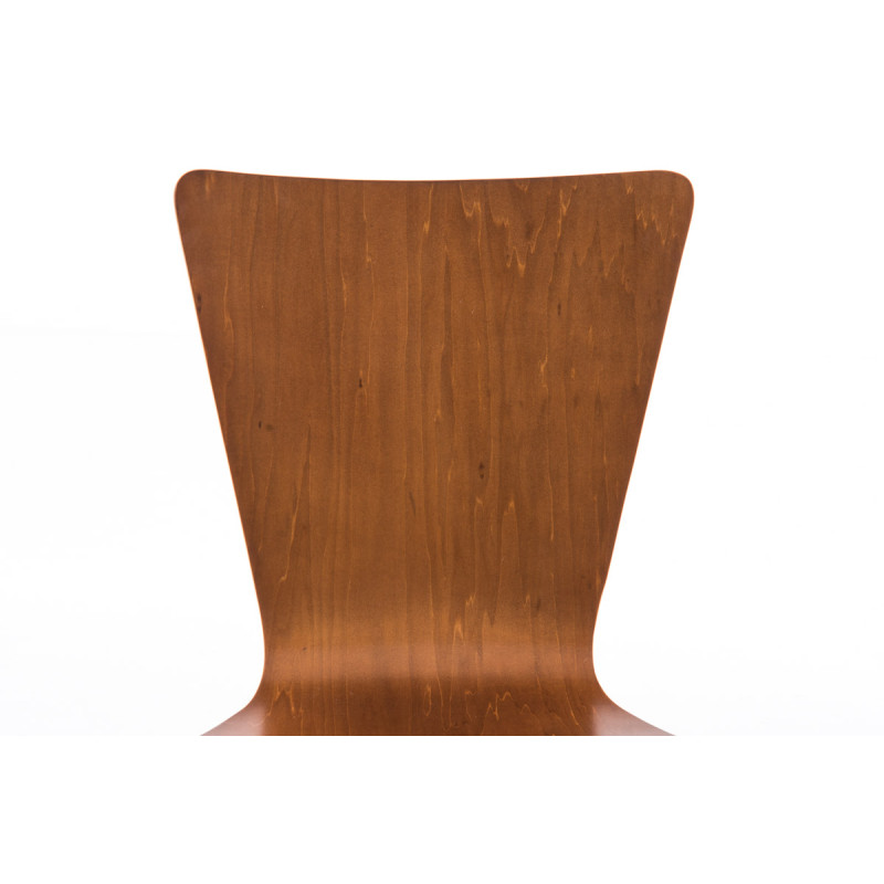 Ensemble de 4 chaises visiteurs Aaron | brun