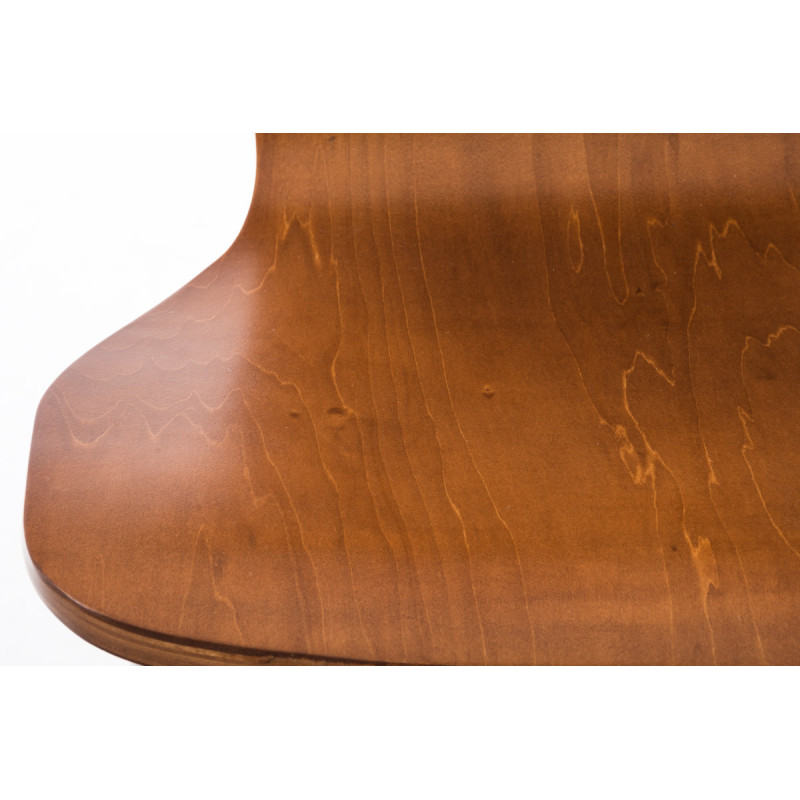 Ensemble de 4 chaises visiteurs Aaron | brun