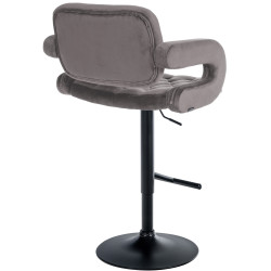 Tabouret de bar Dublin en velours noir