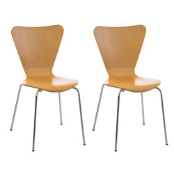 Ensemble de 2 chaises visiteurs Calisto | nature