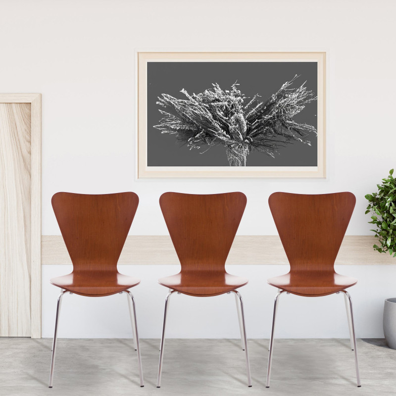 Ensemble de 2 chaises visiteurs Calisto | brun