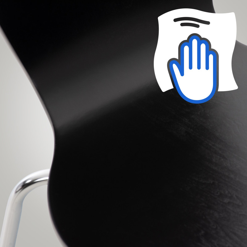 Ensemble de 2 chaises visiteurs Calisto | noir
